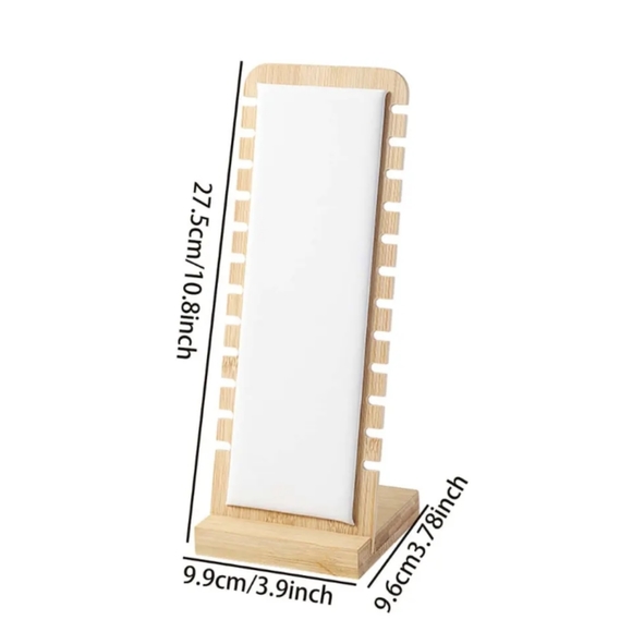 Bambou Display organizer for Necklaces or Bunch of bracelets Green color - Picture 2 of 7